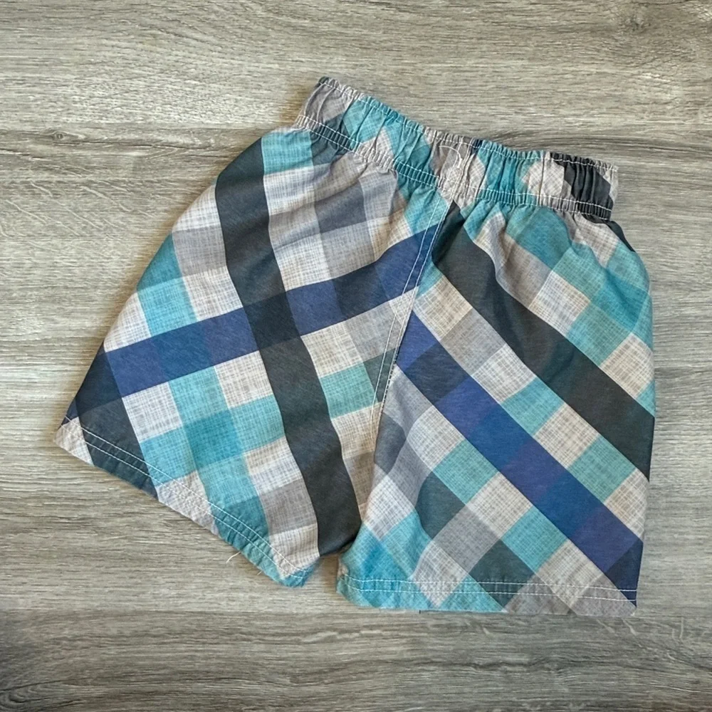 Circo toddler boys plaid swim trunks